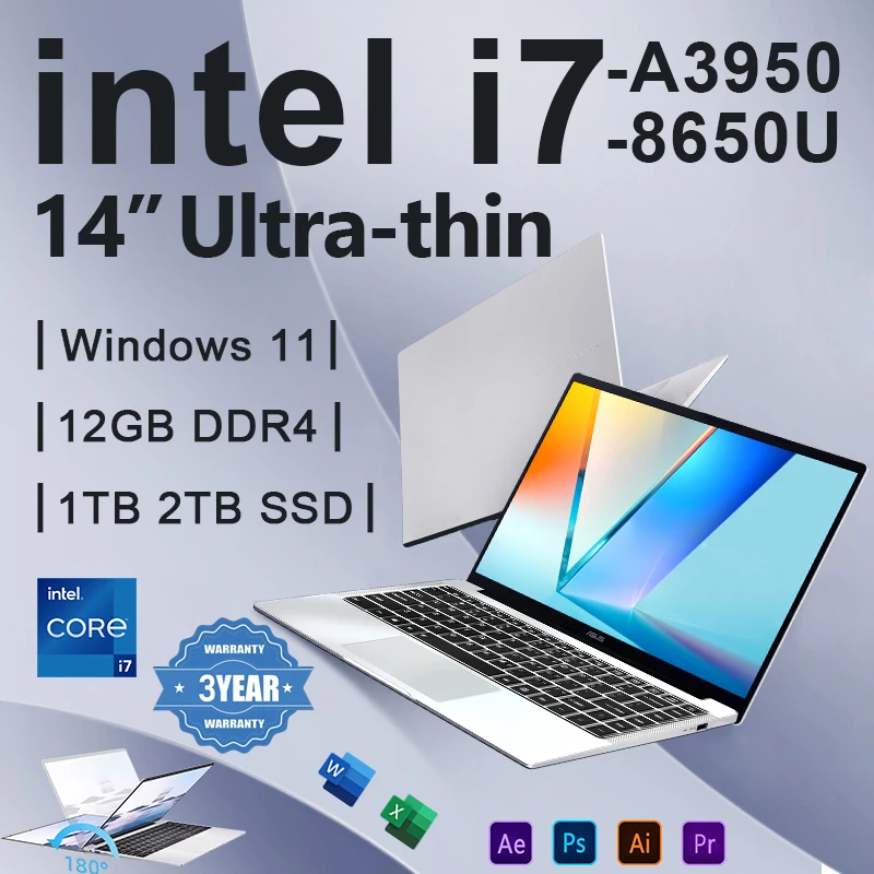 Pc Gaming Core I7 - Ноутбук для офиса 2026 года, Windows