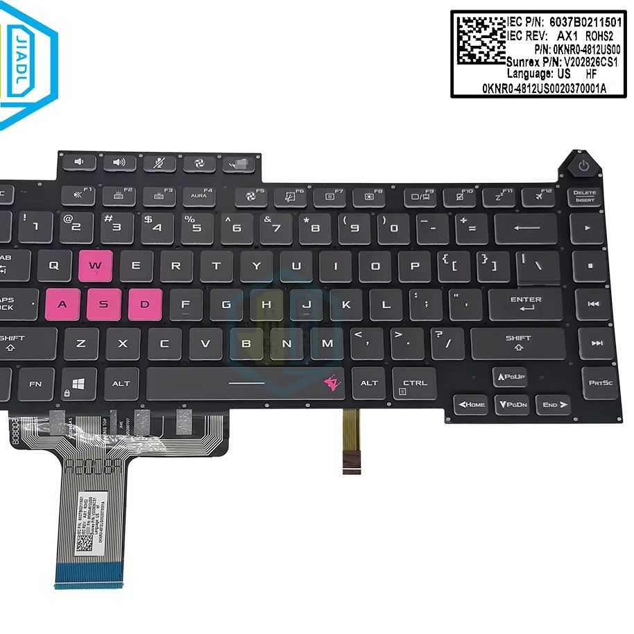 Pc Gaming Asus - Клавиатура с подсветкой для ноутбука ASUS