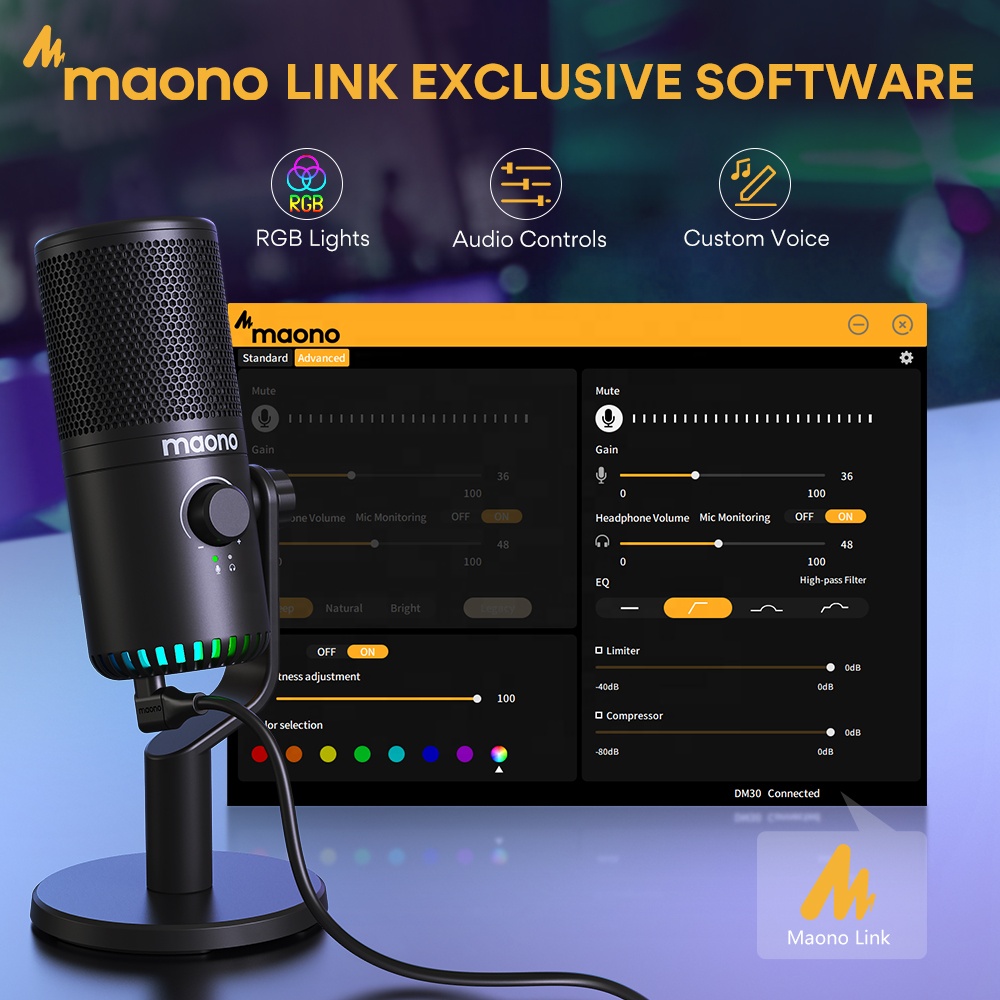 Игровой микрофон MAONO PC с пр – обзор и цена Pc Gaming Rgb