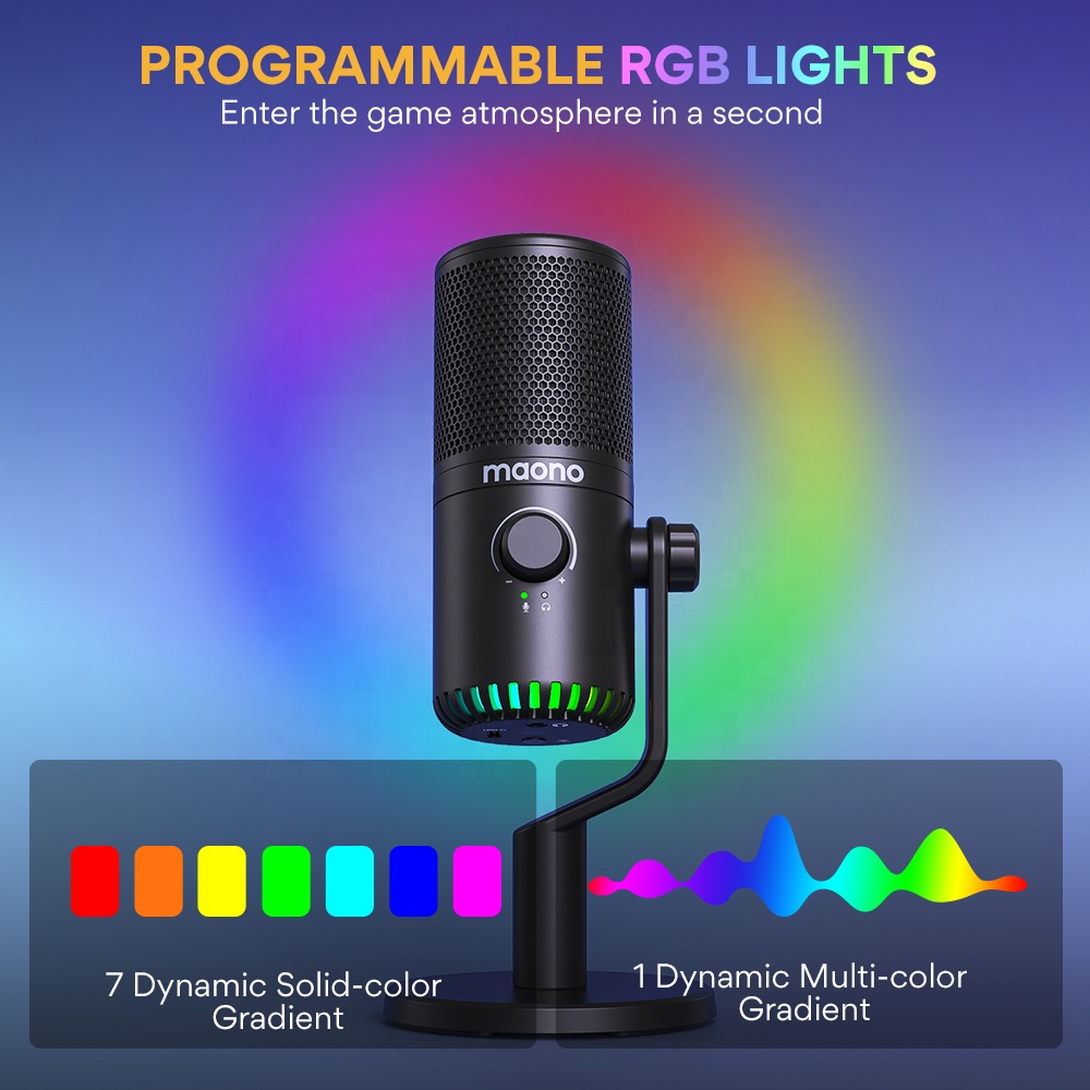 Игровой микрофон MAONO PC с пр – обзор и цена Pc Gaming Rgb