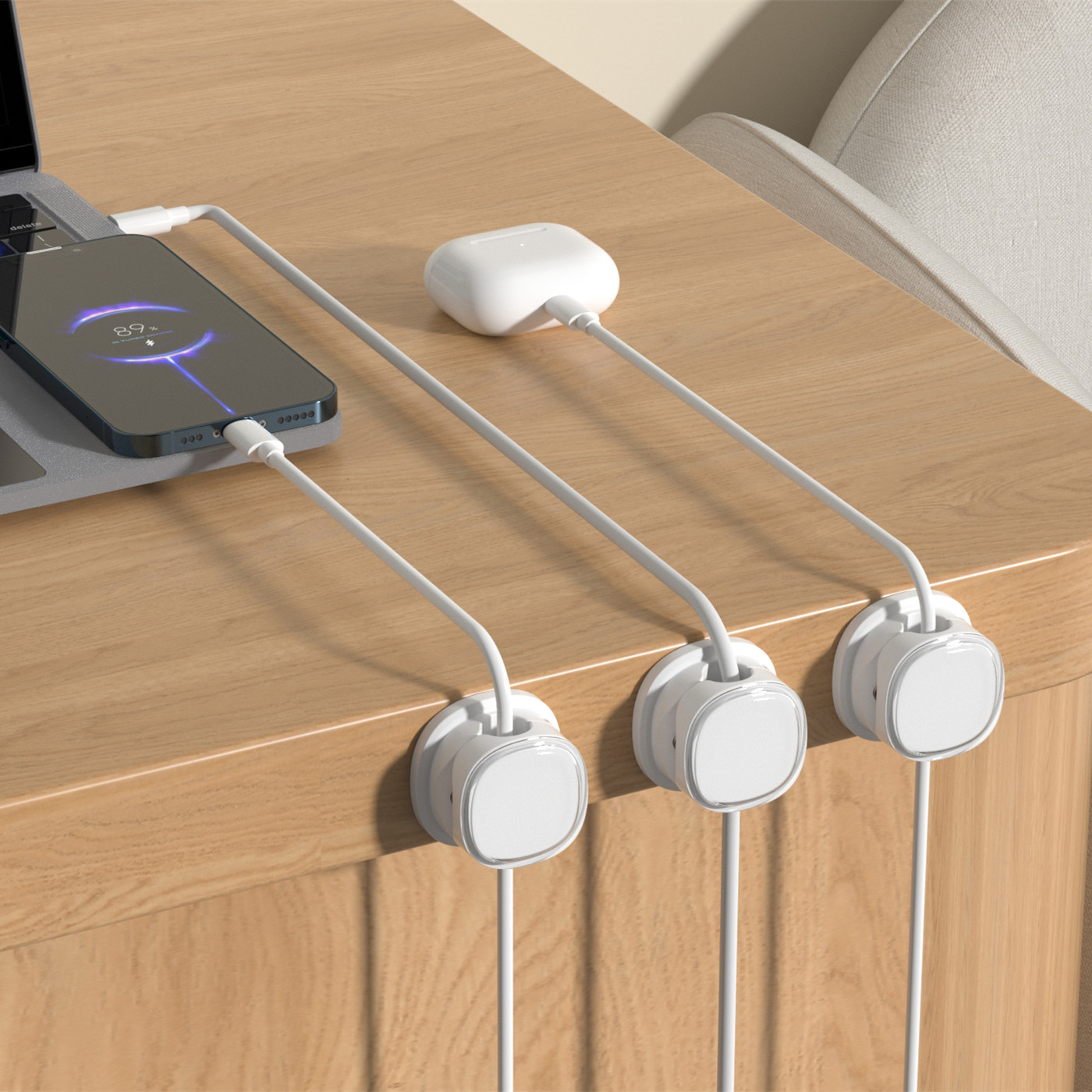 3/6/8/12 шт. магнитные зажимы  – обзор и цена Desk Cable Organizer