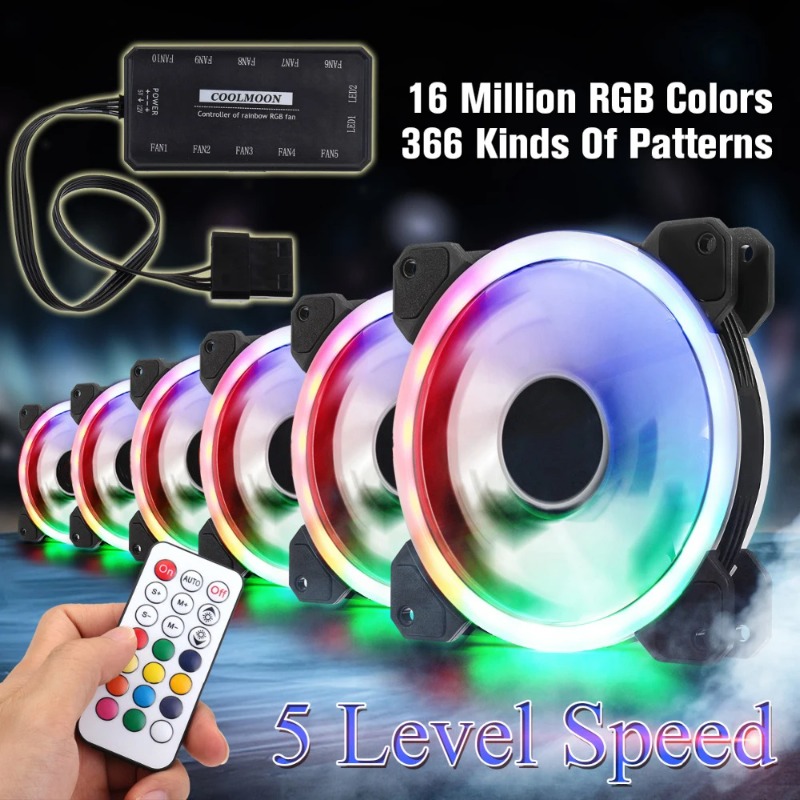 120-мм RGB бесшумный регулируе – обзор и цена Pc Gaming Rgb