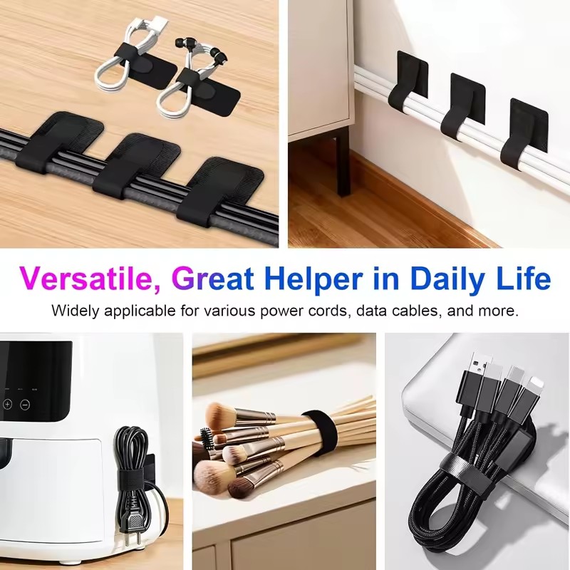 Клейкие кабельные стяжки для п – обзор и цена Desk Cable Organizer
