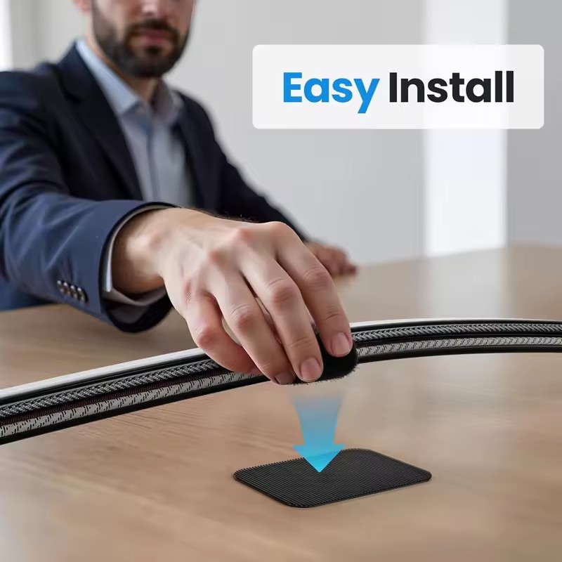 Клейкие кабельные стяжки для п – обзор и цена Desk Cable Organizer