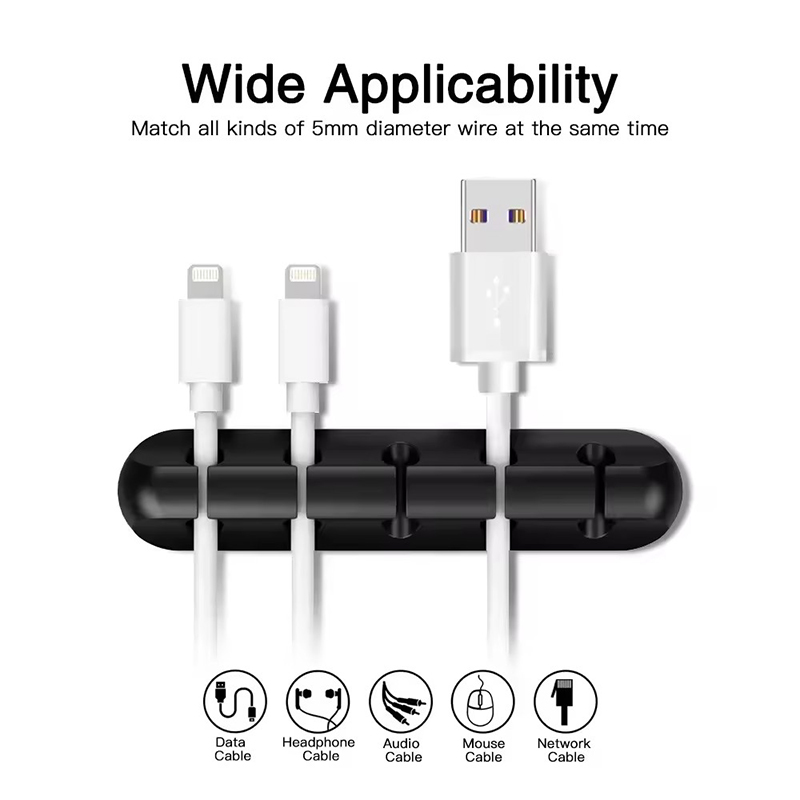 Силиконовый органайзер-фиксато – обзор и цена Desk Cable Organizer