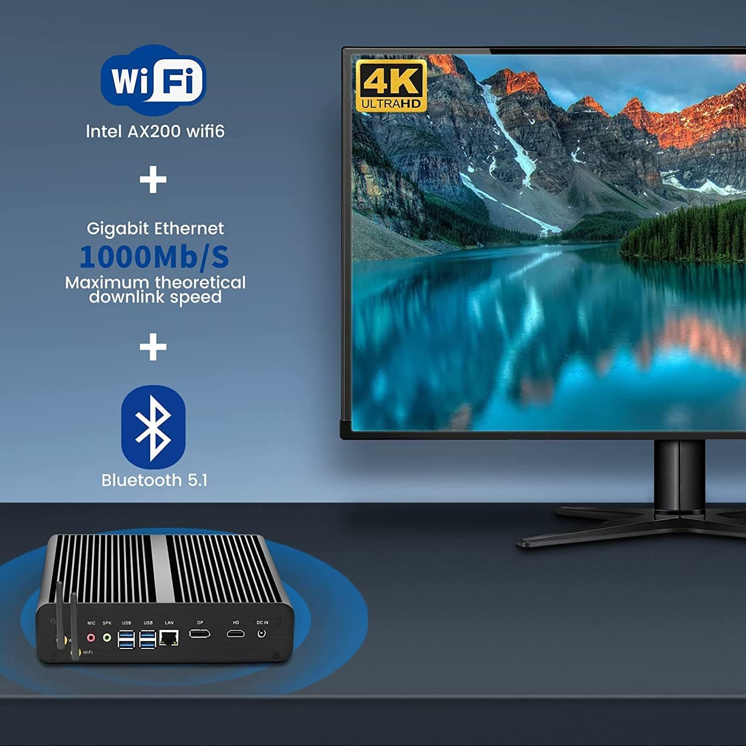Безвентиляторный мини-ПК Parta – обзор и цена Pc Gaming Core I7